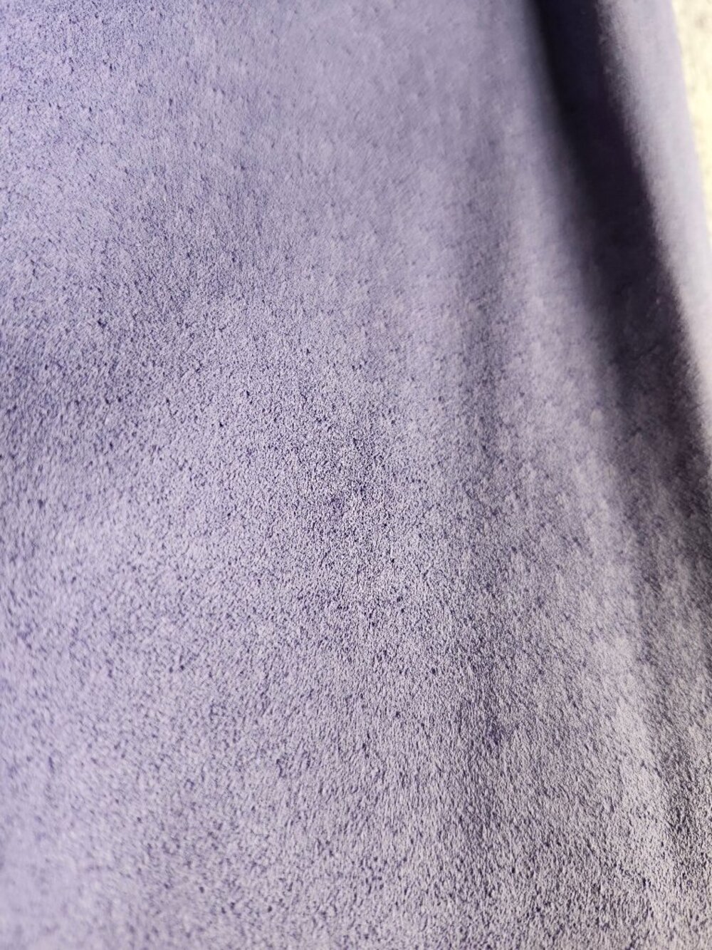 Danier Super Soft Suede Powder Blue Lavender Lined Skirt - Picture 2 of 11